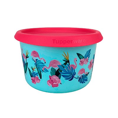 Tupperware Mini Instantânea Mágica Flamingo Floral 575 ml